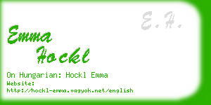 emma hockl business card